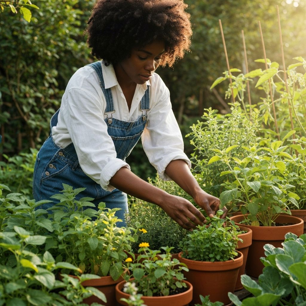 Beautiful garden and plant life