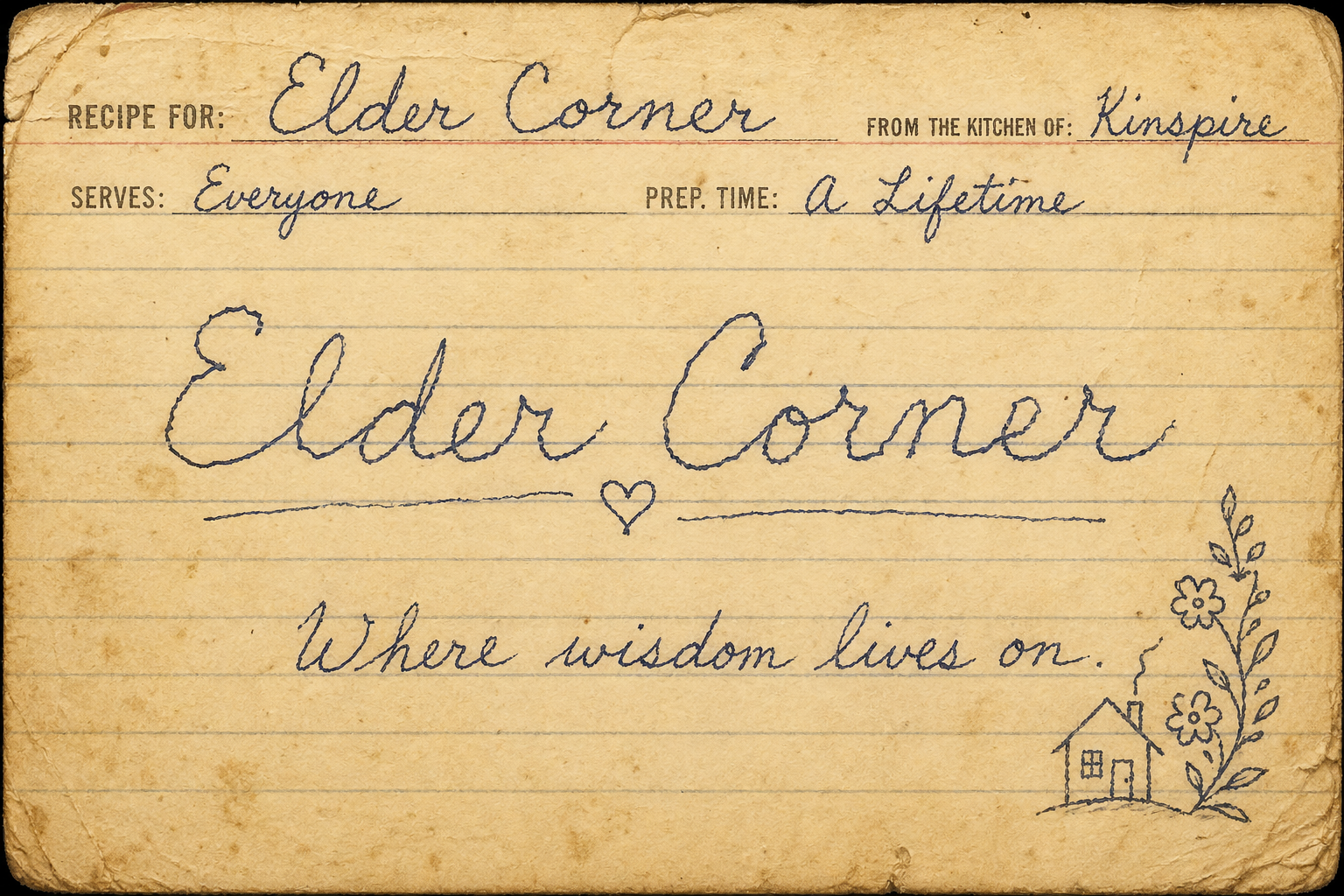 Elder Corner - Where wisdom lives on